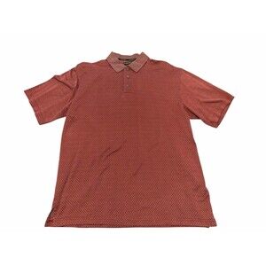 Gary Player Mens Polo Shirt Large Multicolor Check 100% Cotton Polo Short Sleeve